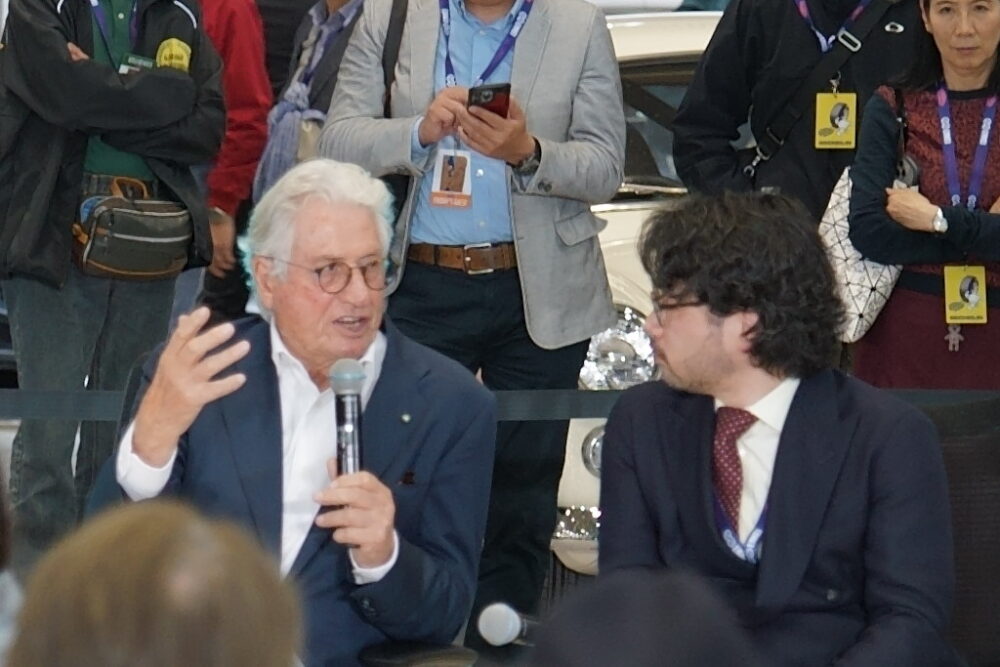 ジョルジェット・ジュジャーロ氏と小野光陽カーグラフィック編集長